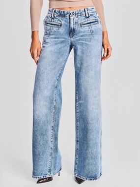 Retrofete “Sutton” Wide Leg Jeans